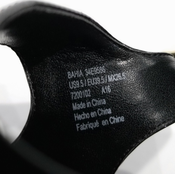 Calvin Klein Patent Open Toe Strap Wedge Sz 9.5 - Picture 7 of 7